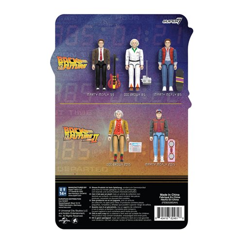 Back To The Future Doc Brown 2015 3 3/4-Inch ReAction+ Figure
