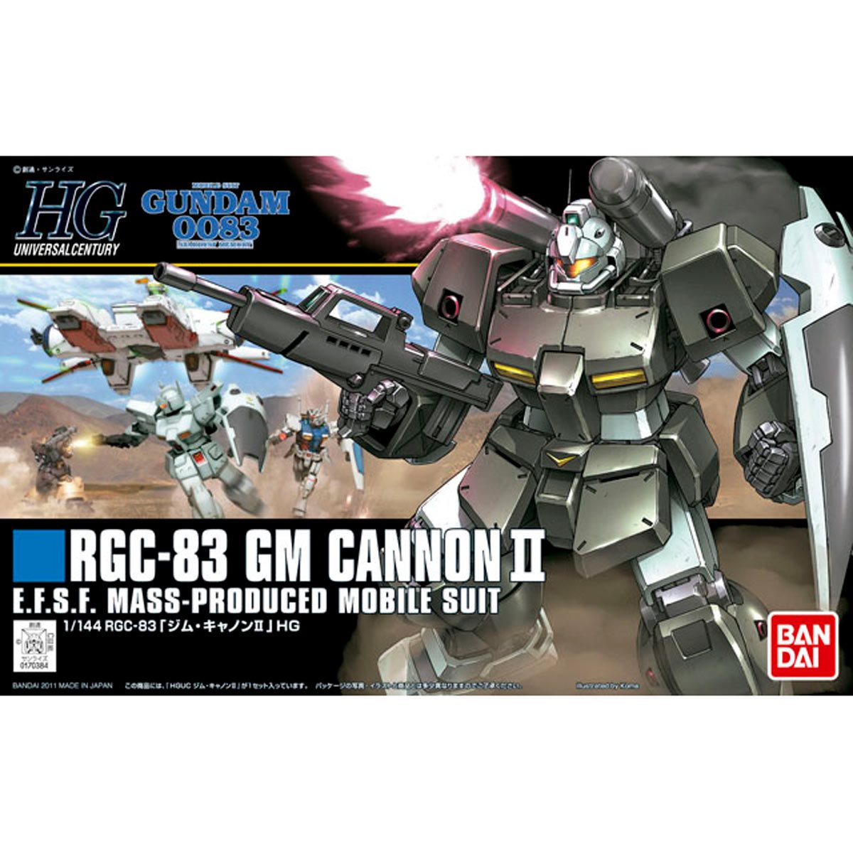 Mobile Suit Gundam 0083: Stardust Memory GM Cannon II High Grade 1:144 ...