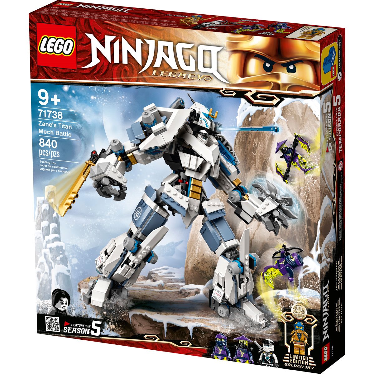 LEGO Zane's Titanium Mecha Duel robot 71738 Ninjago – 2TTOYS
