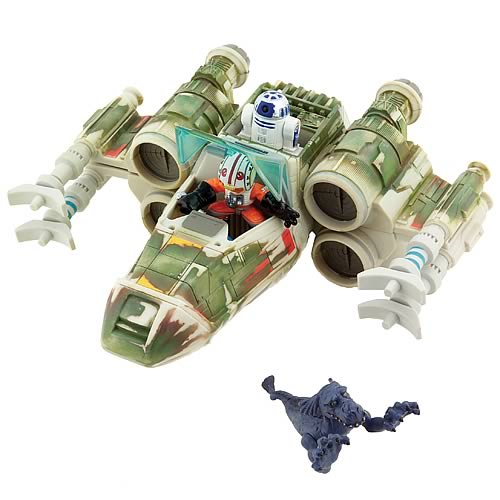 Star Wars Galactic Heroes X-Wing Fighter on Dagobah Set