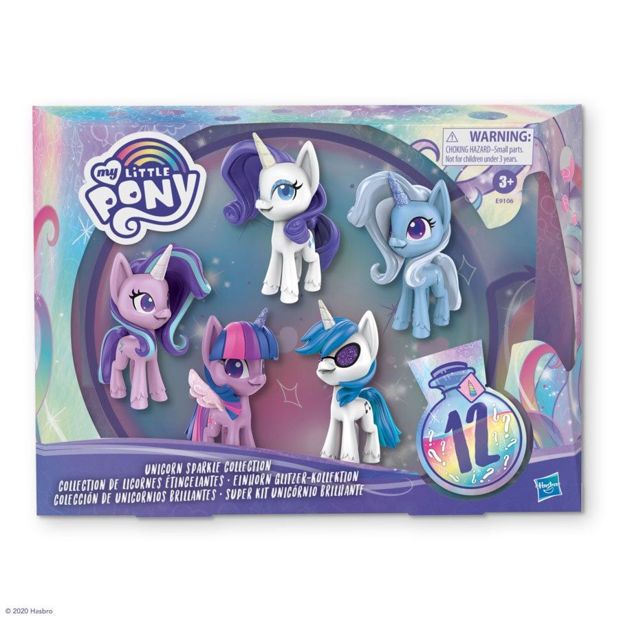 2.5-Inch Glitter Unicorn Toys My Little Pony The Movie 12 Pack