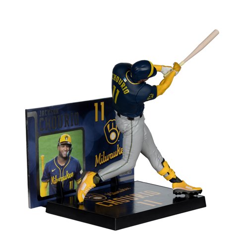 MLB SportsPicks Milwaukee Brewers Jackson Chourio 7-Inch Posed Figure Case of 6