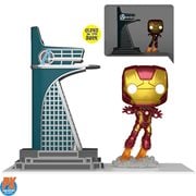 Avengers 2 Iron Man with Avengers Tower Glow-in-the-Dark Funko Pop! Town - Previews Exclusive