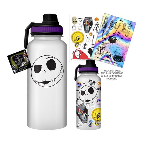 The Nightmare Before Christmas Jack Smirk 32 oz. Plastic Bottle with Sticker Sheet