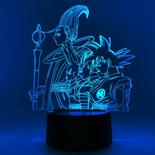 Dragon Ball Super Goku, Vegeta, Beerus, and Whis Otaku Lamp
