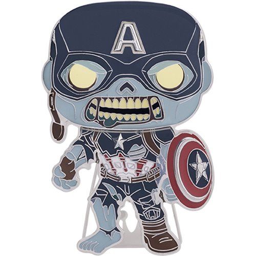 Marvel's What-If Zombie Captain America Large Enamel Pop! Pin