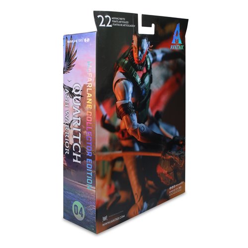 Avatar: Fire and Ash McFarlane Collector Edition Quaritch Ash Warrior 7-Inch Scale Action Figure