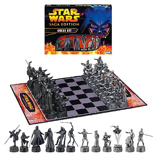 2004 Parker Brothers Star Wars Saga Edition Chess Set 100 Complete for sale online 