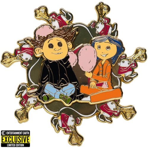 Coraline Spinning Enamel 3-Inch Pin - Entertainment Earth Exclusive