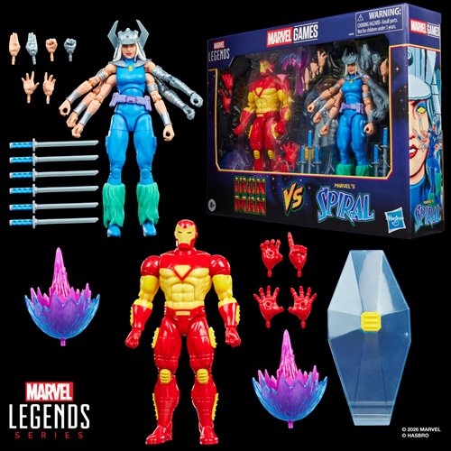Marvel Legends Series Iron Man vs Spiral 6-Inch Action Figures