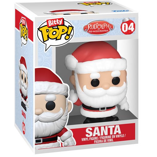Rudolph the Red-Nosed Reindeer Santa Funko Bitty Pop! Mini-Figure 4-Pack