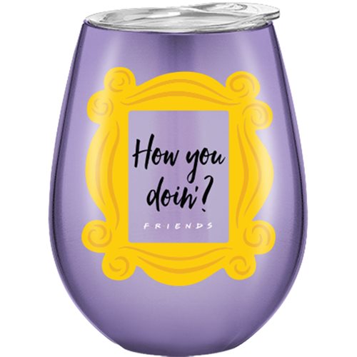 Friends How You Doin Frame 10 oz. Stainless Steel Tumbler with Lid