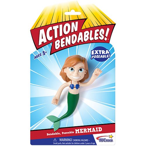Action Bendables Mermaid 4-Inch Bendable Action Figure