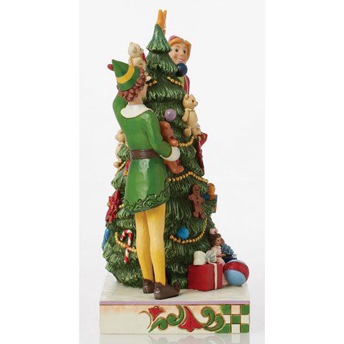 Elf Buddy and Jovie Decorating by Jim Shore Statue