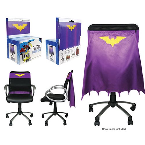 Batgirl Yellow and Lavender Chair Cape