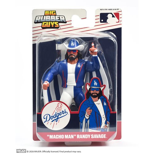 Major Big Rubber Guys Macho Man Los Angeles Dodgers Posed Figure