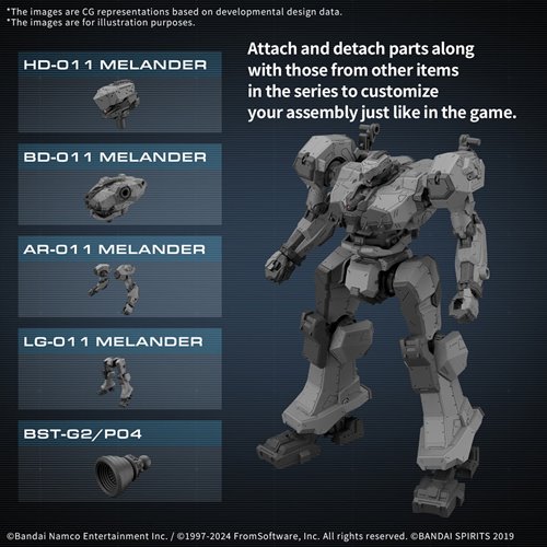 30 Minutes Missions Armored Core VI: Fires of Rubicon Balam Industries BD-011 Melander Model Kit