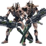 Joy Toy Warhammer 40,000 Necrons Szarekhan Dynasty Immortal with Tesla Carbine 1:18 Scale Action Figure 2-Pack