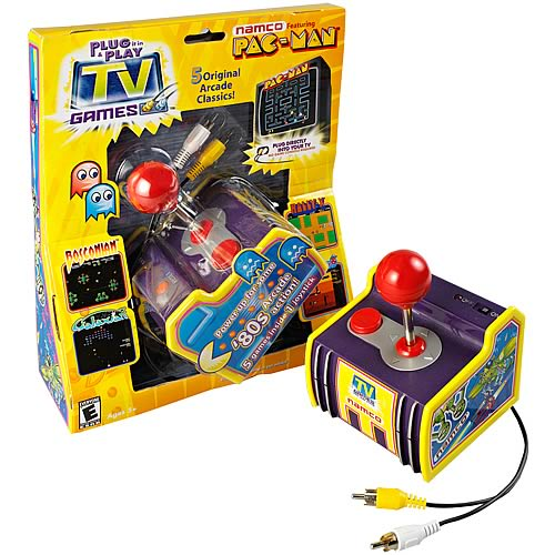 Galaxian Jakks Namco 5-In-1 Plug N Play TV Games Pac-Man Rally-X Dig-Dug 
