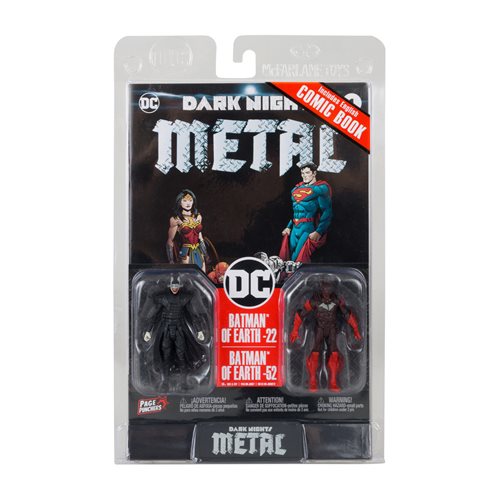 DC Page Punchers The Dark Knight Returns and Dark Nights Metal 3-Inch Action Figure 2-Pack with Comi