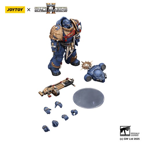 Joy Toy Warhammer Space Marine Ultramarine Heavy Relic Primus Armour and Heavy Relic Bolt Rifle 1:18