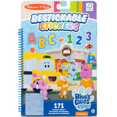 Blues Clues & You! Letters/Numbers Restickable Stickers
