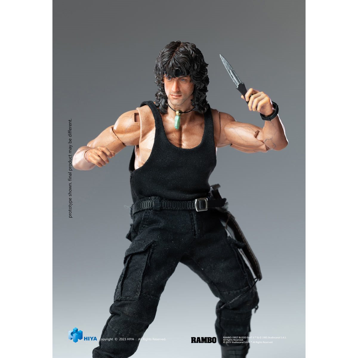 New John Rambo First Blood Fiurge 7” Toy PVC Action Movie Statue Model Doll