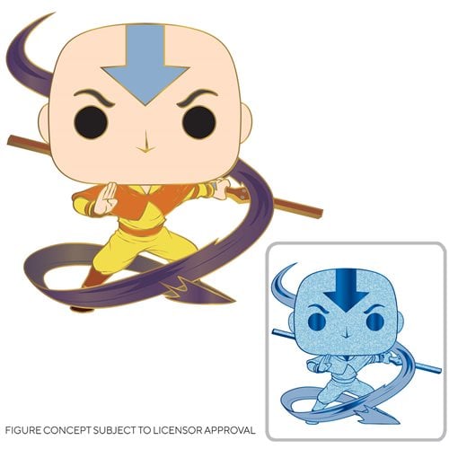 Avatar: The Last Airbender Aang Large Enamel Funko Pop! Pin, Not Mint