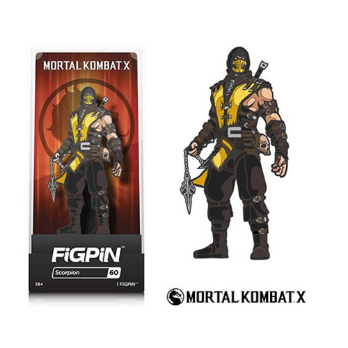 #60 FiGPiN Mortal Kombat Scorpion Collectible Pin New 