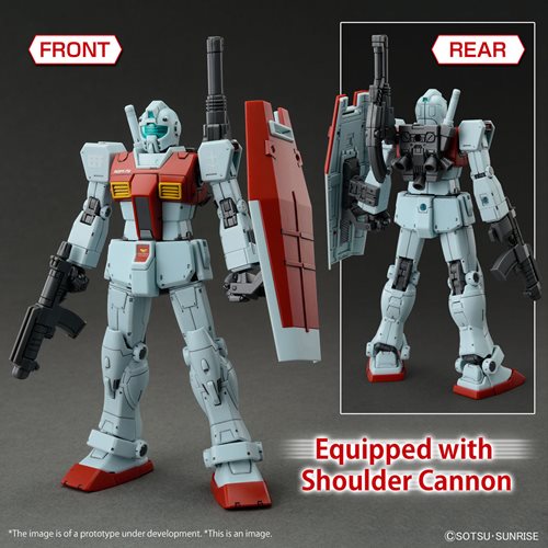Mobile Suit Gundam GM Shoulder Cannon and Missile Pod High Grade HG 1:144 Scale Model Kit