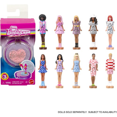 Mini BarbieLand Fashionista Reveal Series 3 Compact Playset Case of 16