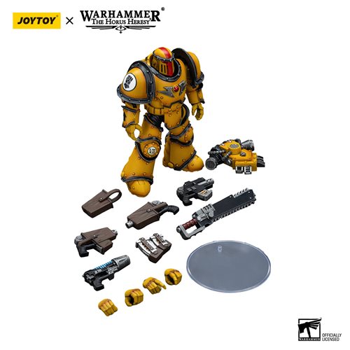 Joy Toy Warhammer 40,000 Imperial Fists Legion MkIII Despoiler Sergeant with Plasma Pistol 1:18 Scal