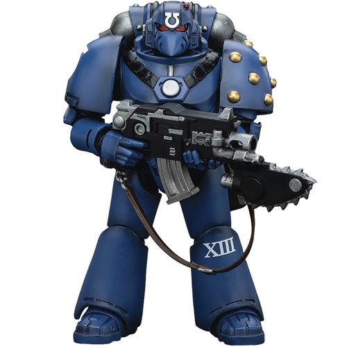 Joy Toy Warhammer: The Horus Heresy Ultramarines Mk VI Squad with Bolter and Chainblade 1:18 Scale Action Figure