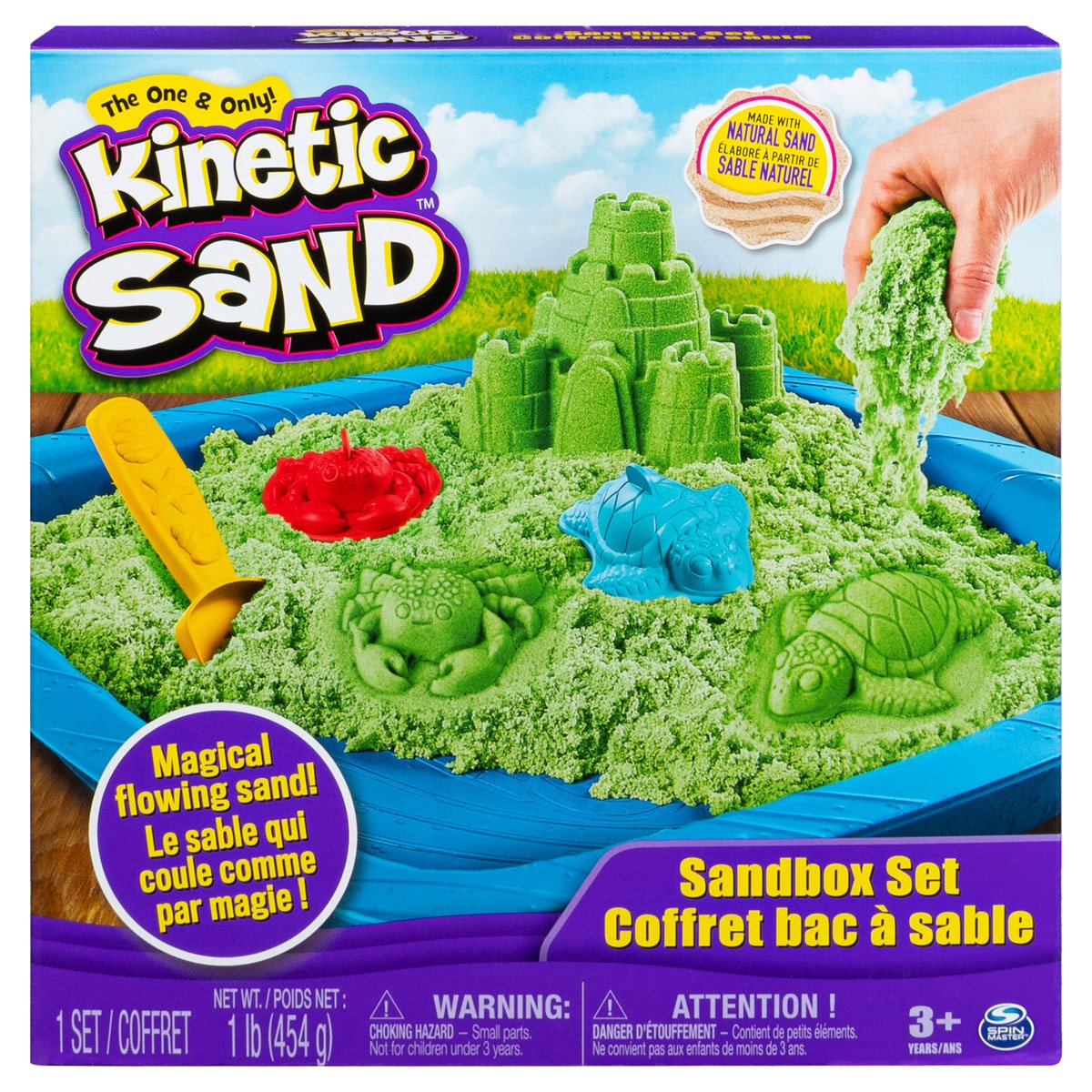 Kinetic Sand Green Sand Sandbox Playset - Entertainment Earth