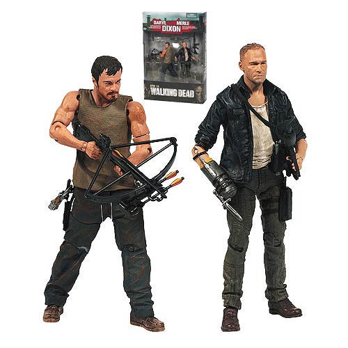 Walking Dead TV Merle and Daryl Dixon Action Figure 2-Pack
