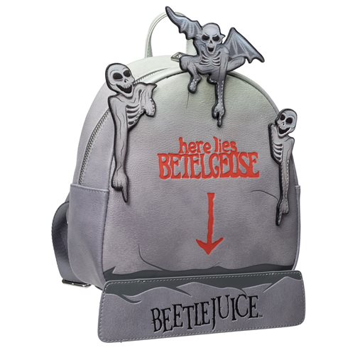 Beetlejuice Tombstone Glow-in-the-Dark Mini-Backpack - Entertainment Earth Exclusive