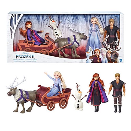 Frozen 2 Sledding Adventures Doll Pack, Not Mint