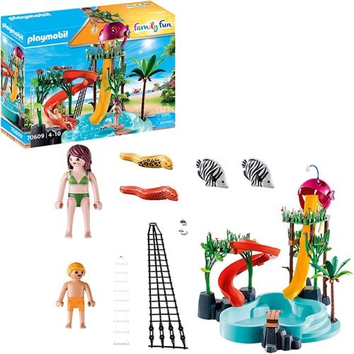 Playmobil 70609 Water Park with Slides Playset