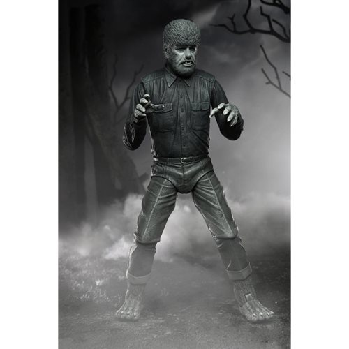 Universal Monsters Ultimate Wolfman Black and White Version 7-Inch Scale Action Figure