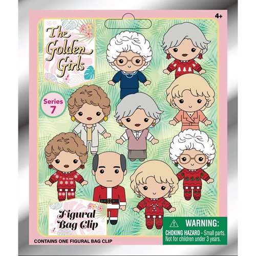 Golden Girls Series 7 3D Foam Bag Clip Random 6-Pack
