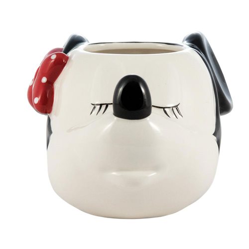 Mickey Mouse and Minnie Kissing Sculpted Ceramic Mug Set