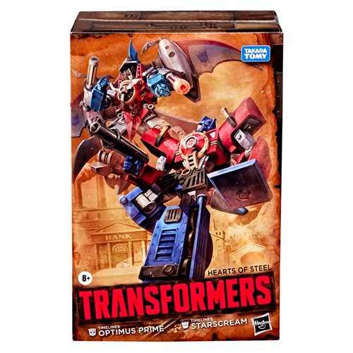 Transformers Timelines Hearts of Steel Comic Edition Optimus Prime and Starscream