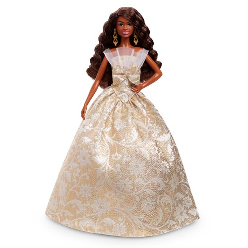 Barbie 2025 Holiday Doll with Black Hair