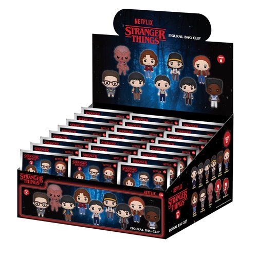 Stranger Things Season 5 Series 6 3D Foam Bag Clip Display Case of 24