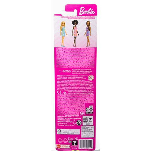 Barbie Blue Barbie Logo Print Dress Doll