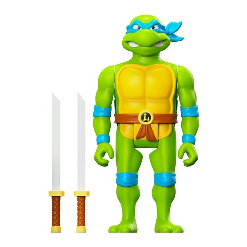 Teenage Mutant Ninja Turtles Toon Leonardo 3 3/4-Inch ReAction Figure