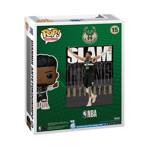 NBA SLAM Giannis Antetokounmpo Pop! Cover Figure with Case