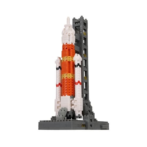 Rocket and Launch Pad Nanoblock Sight to See Constructible Figure