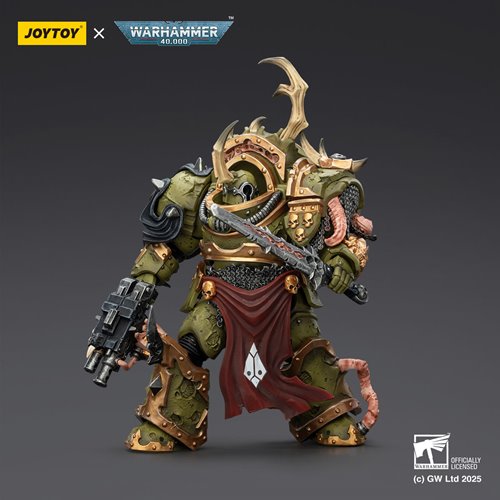 Joy Toy Warhammer 40,000 Death Guard Blightlord Terminator 3 Combi-bolter and Bubotic Blade 1:18 Sca