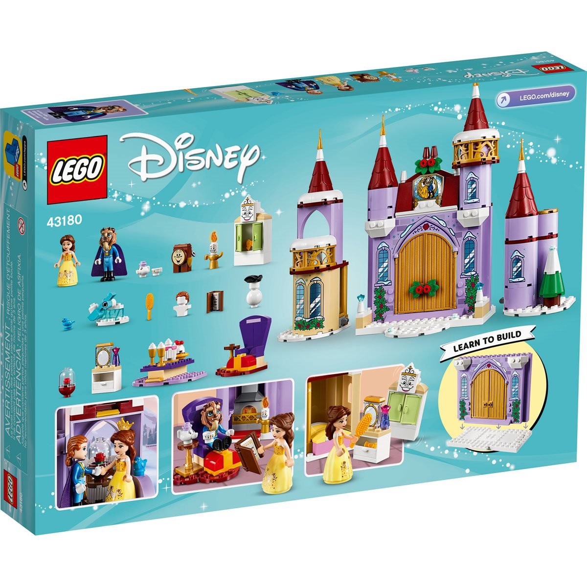 Lego Disney Princesa Belle el castillo de invierno celebración 43180 edad 4 238 un. 